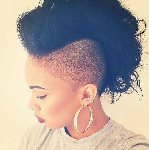 Best ideas about Black Hairstyles With Shaved Sides And Back
. Save or Pin Mohawk Hairstyles for Black Women Both Short and Long Now.