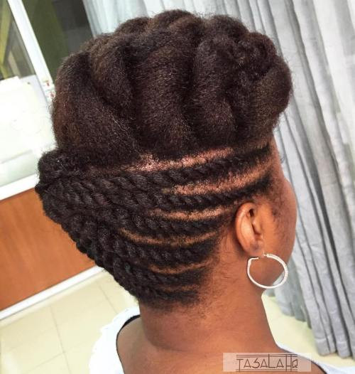 Best ideas about Black Natural Updo Hairstyles
. Save or Pin 50 Cute Updos for Natural Hair Now.
