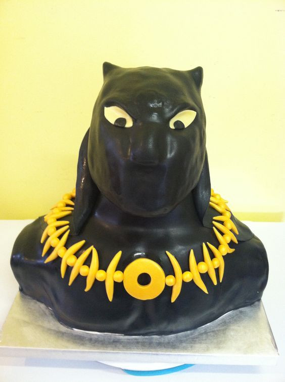 Best ideas about Black Panther Birthday Cake
. Save or Pin Avengers Black Panther Cake Front View The head is made Now.