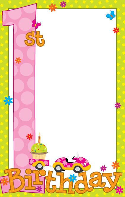 Best ideas about Blank Birthday Invitations
. Save or Pin 1st Birthday Fun Girl Invitation Blank Now.