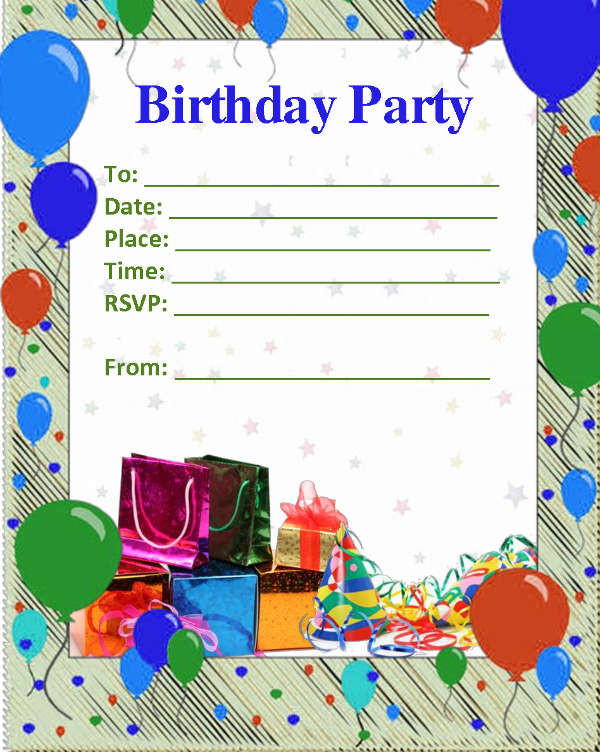 Best ideas about Blank Birthday Invitations
. Save or Pin 52 Birthday Invitation Templates PSD AI Now.
