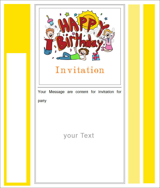 Best ideas about Blank Birthday Invitations
. Save or Pin 27 Best Blank Invitation Templates PSD AI Now.