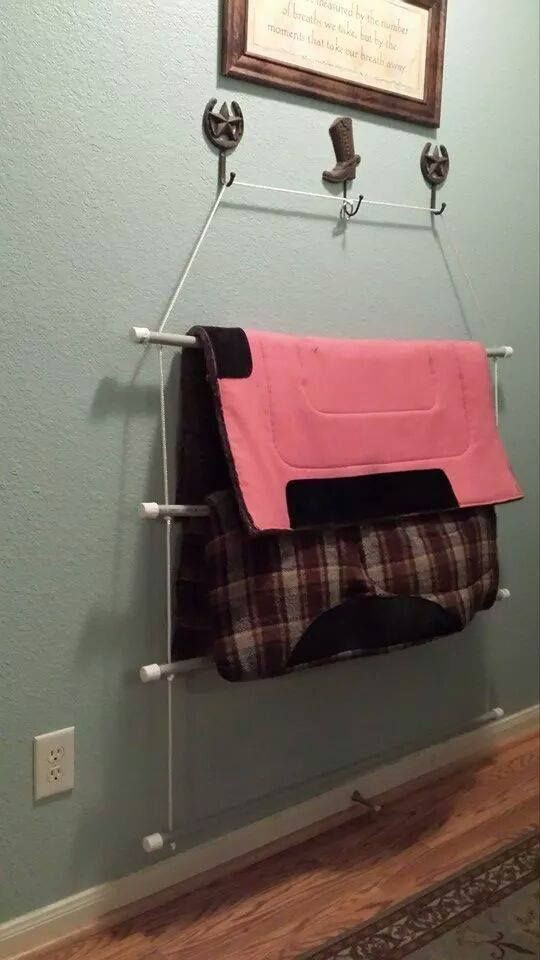 Best ideas about Blanket Rack DIY
. Save or Pin DIY Portable blanket rack made with pvc pipe and rope Now.