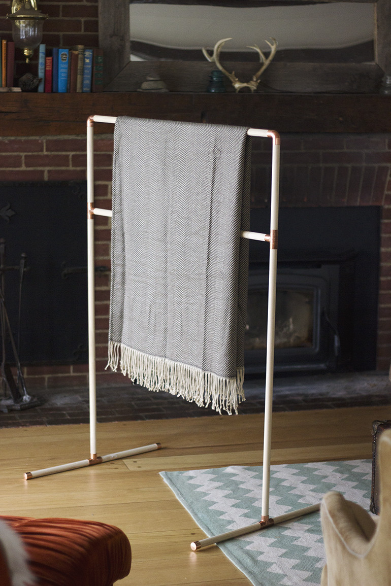 Best ideas about Blanket Rack DIY
. Save or Pin DIY Copper Stocking Rack The Merrythought Now.