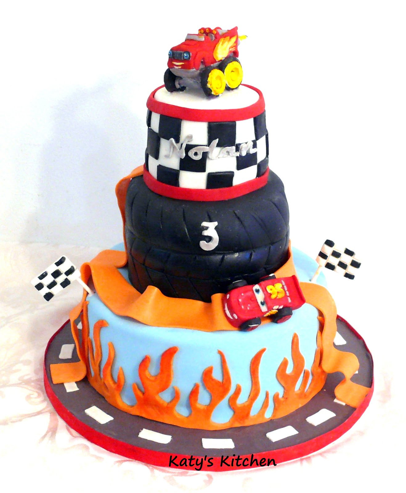 Best ideas about Blaze And The Monster Machines Birthday Cake
. Save or Pin Katy s Kitchen Blaze and the Monster Machines Lightning Now.