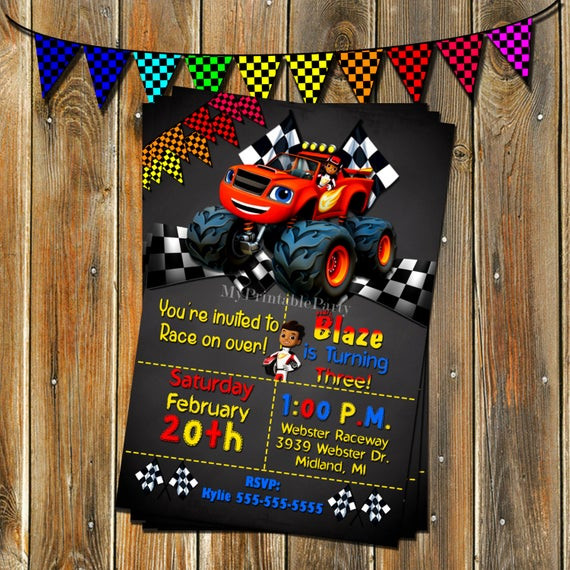 Best ideas about Blaze Birthday Invitations
. Save or Pin Blaze and the Monster Machines Birthday by MyPrintableParty Now.