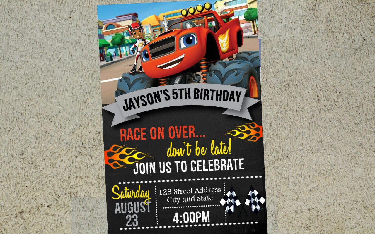 Best ideas about Blaze Birthday Invitations
. Save or Pin Blaze Birthday Invitation Blaze Invitation Blaze Invite Free Now.