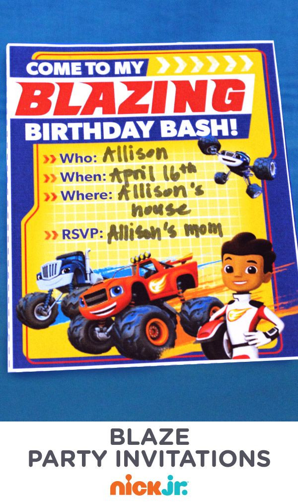 Best ideas about Blaze Birthday Invitations
. Save or Pin 102 best images about BLAZE and the MONSTER MACHINES Party Now.