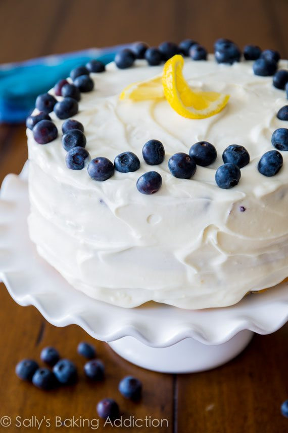 Best ideas about Blueberry Birthday Cake
. Save or Pin Lemon Blueberry Layer Cake Sallys Baking Addiction Now.