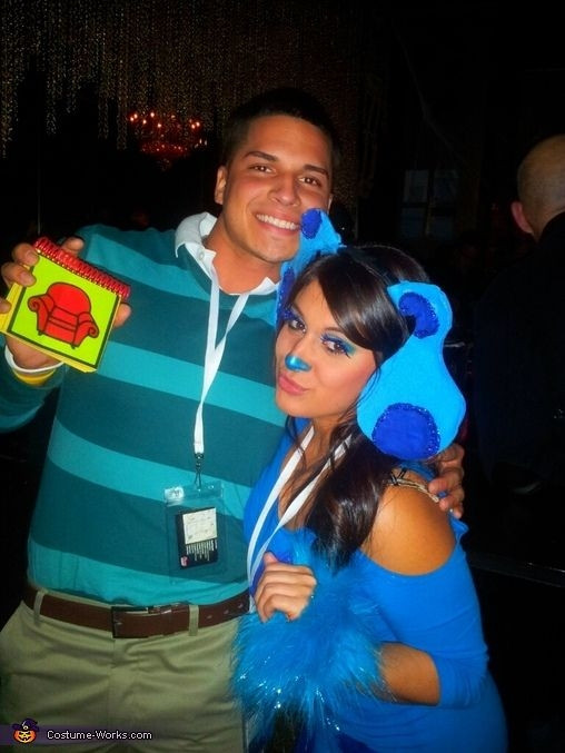 Best ideas about Blues Clues Costume DIY
. Save or Pin Blue s Clues Couple Costume Halloween Costume Contest Now.