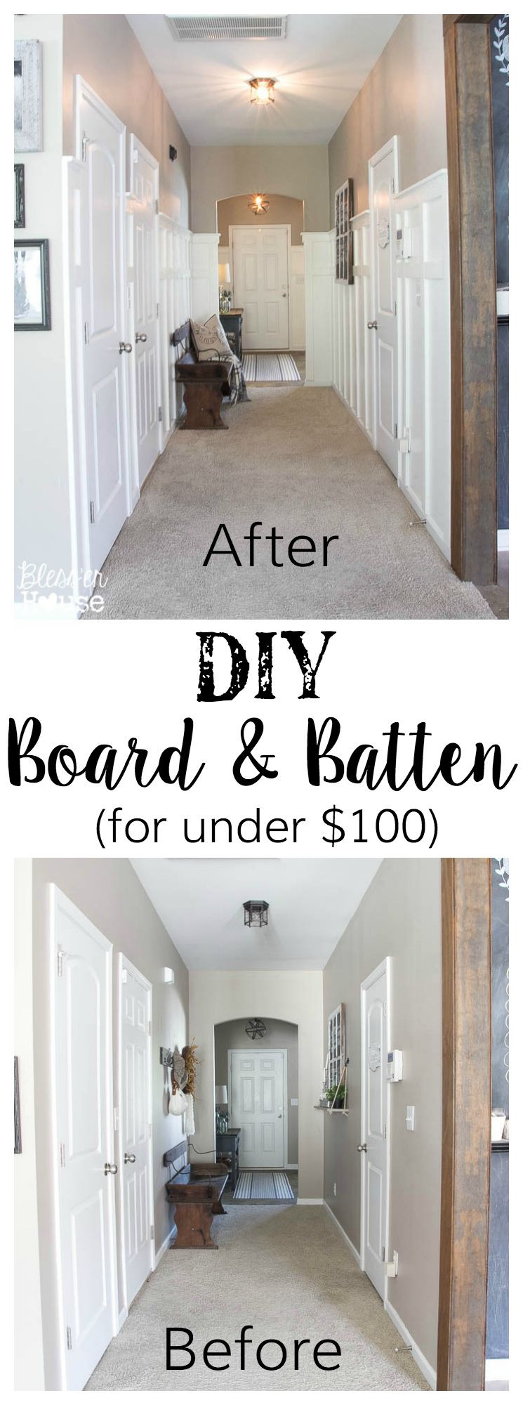 Best ideas about Board And Batten DIY
. Save or Pin DIY Board and Batten Reveal Now.