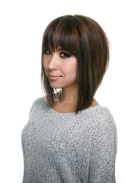Best ideas about Bob Hair Cut With Bangs
. Save or Pin A line bob haircut with bangs Love the cut Now.