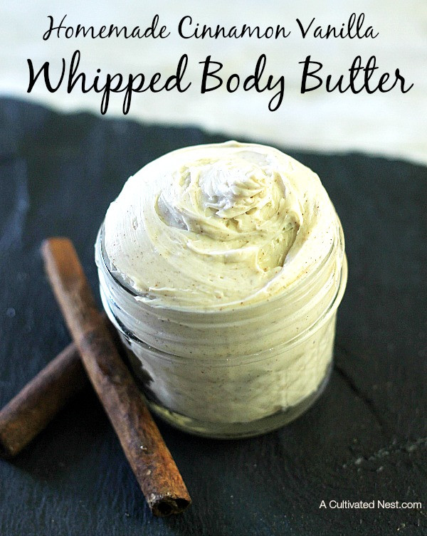 Best ideas about Body Butter DIY
. Save or Pin Homemade Cinnamon Vanilla Whipped Body Butter Now.