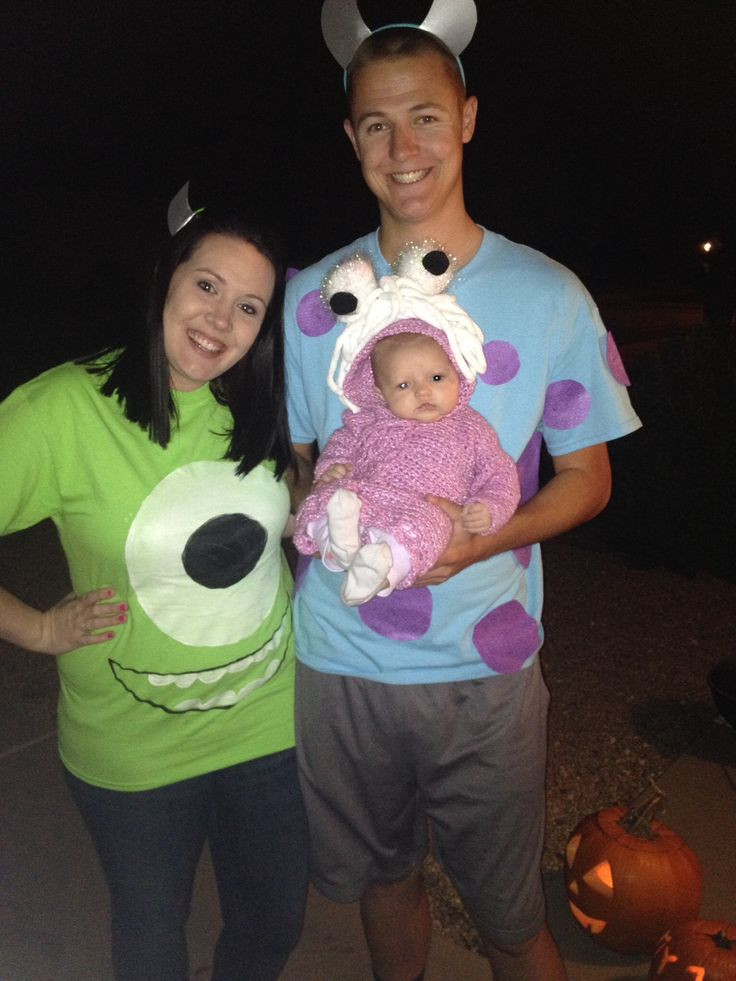 Best ideas about Boo Monsters Inc Costume DIY
. Save or Pin Monsters Inc family Halloween costume Mike Sully And Boo Now.