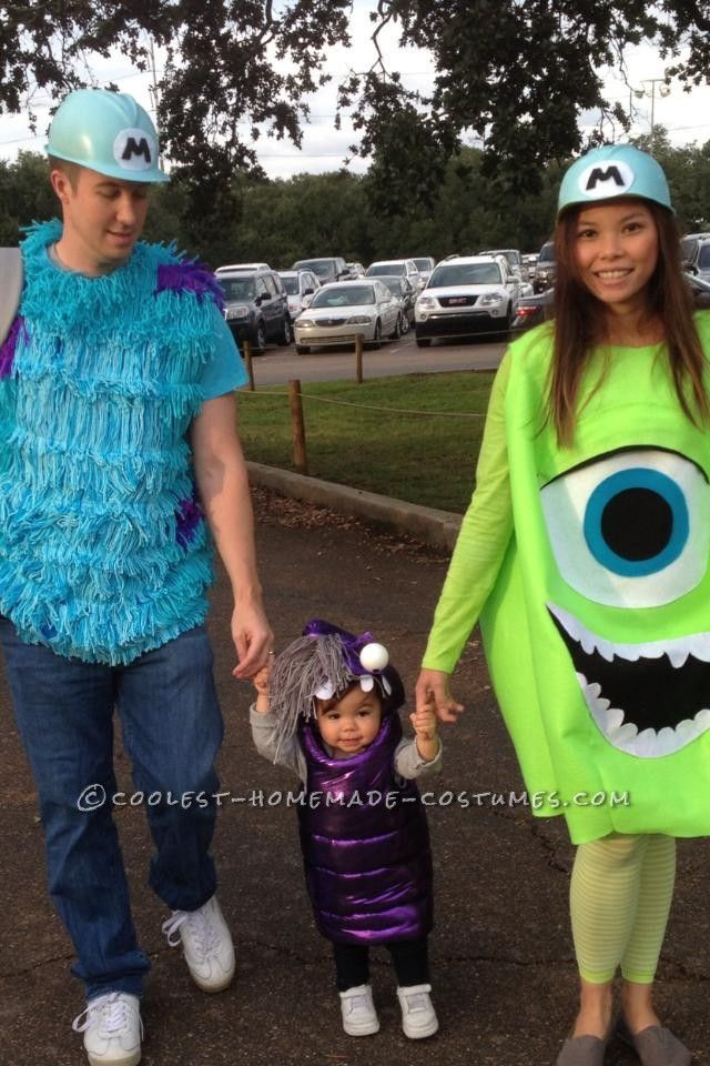 Best ideas about Boo Monsters Inc Costume DIY
. Save or Pin Cool DIY Monsters Inc Family Costume Sully Mike and Boo Now.