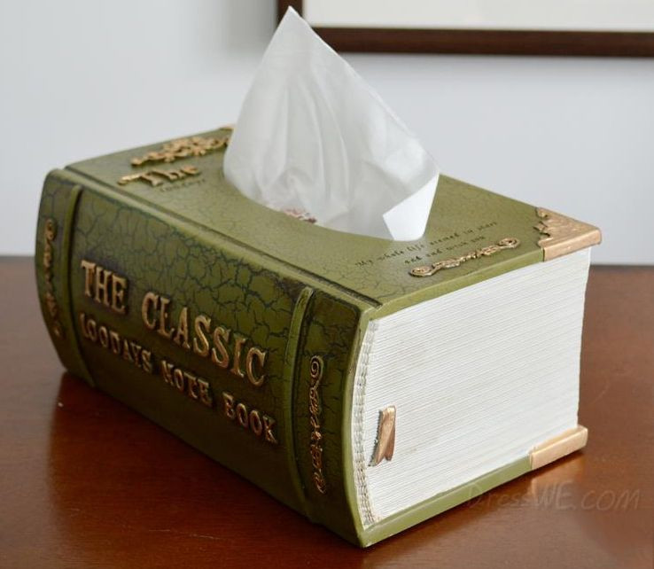 Best ideas about Book Gift Ideas
. Save or Pin Gift Idea for Book Lovers – a Book Tissue Box Dispenser Now.