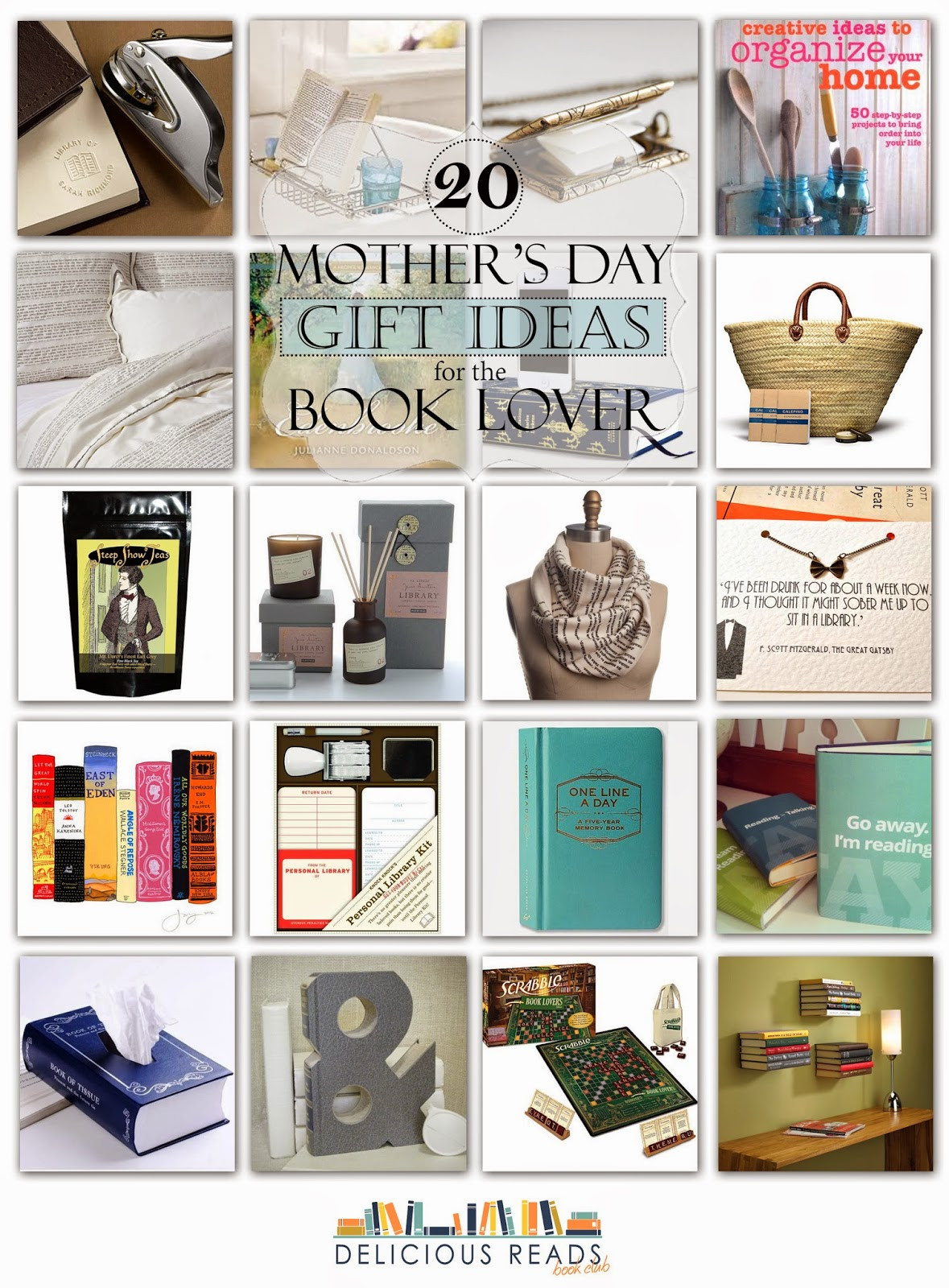 Best ideas about Book Gift Ideas
. Save or Pin Delicious Reads 20 Mother s Day Gift Ideas for the Book Lover Now.