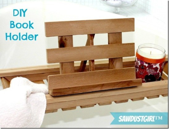 Best ideas about Book Stand DIY
. Save or Pin DIY Book Holder for Bath Cad s Sawdust Girl Now.