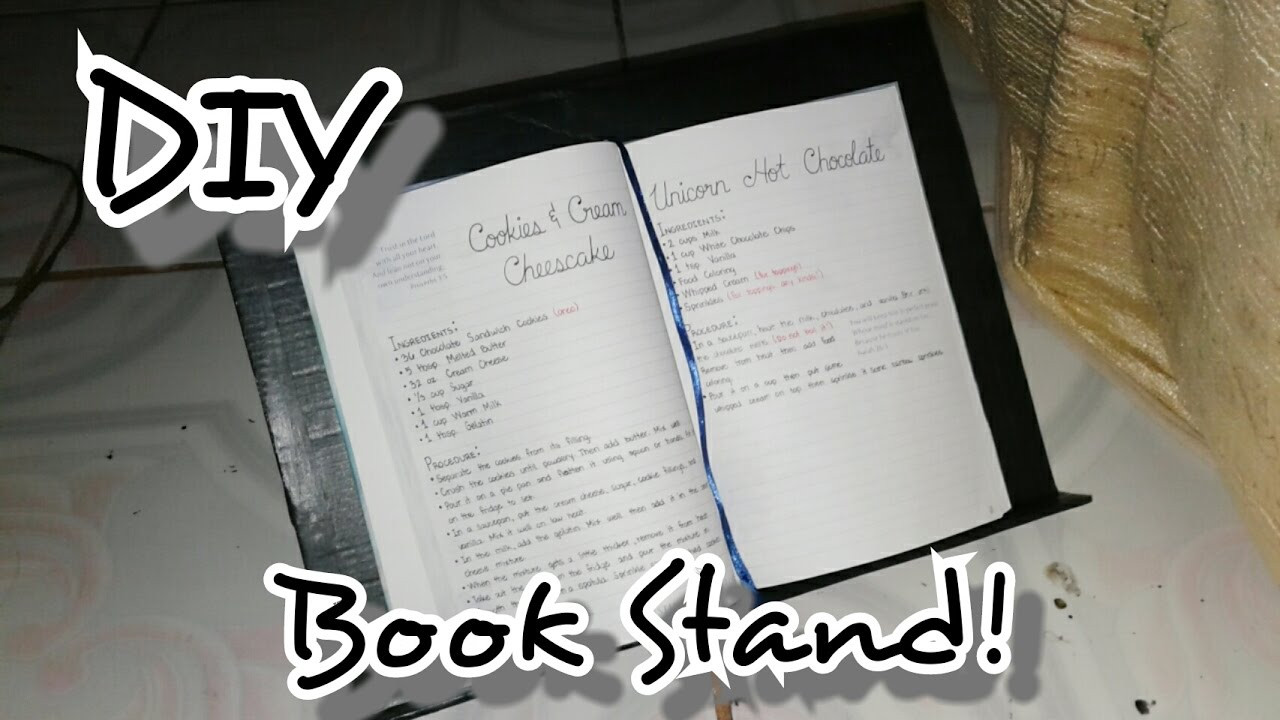 Best ideas about Book Stand DIY
. Save or Pin DIY BOOK STAND using recyclable materials Now.