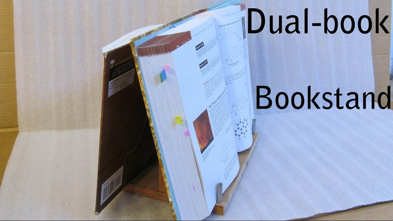 Best ideas about Book Stand DIY
. Save or Pin DIY Home made heavy duty dual book bookstand simple Now.