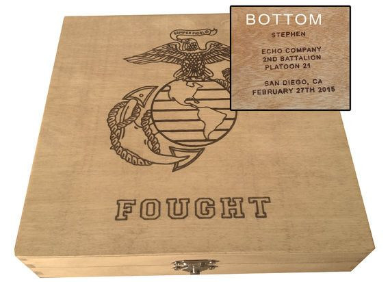 Best ideas about Boot Camp Graduation Gift Ideas
. Save or Pin Marine Corps Personalized Keepsake Box USMC Boot Camp Now.