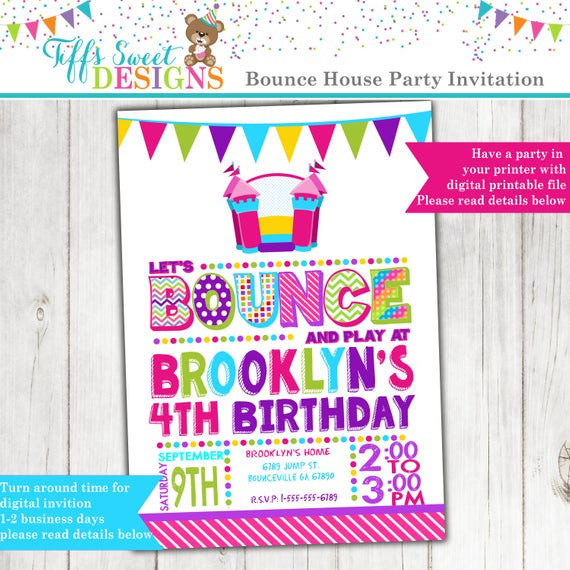 Best ideas about Bounce Birthday Party
. Save or Pin Bounce House Party Bounce House Invitation Jump Party Now.