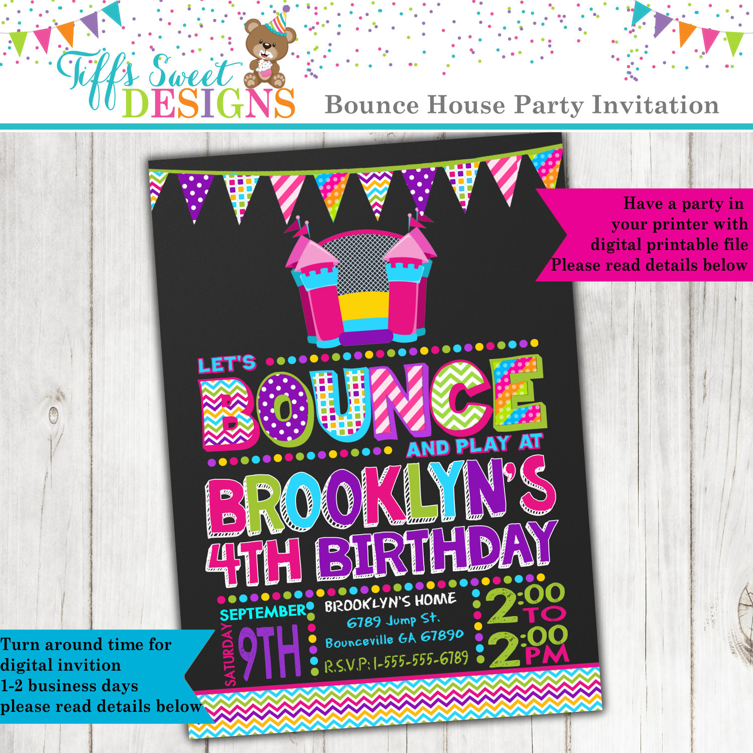 Best ideas about Bounce Birthday Party
. Save or Pin Bounce House Birthday Party Bounce House Invitation Jump Now.