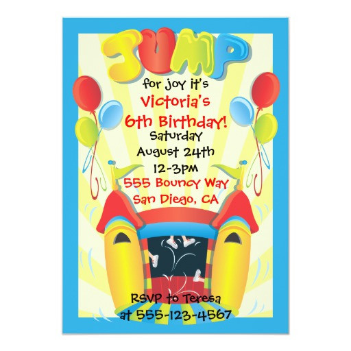 Best ideas about Bounce Birthday Party
. Save or Pin Bounce House BIrthday Party Invitation Now.