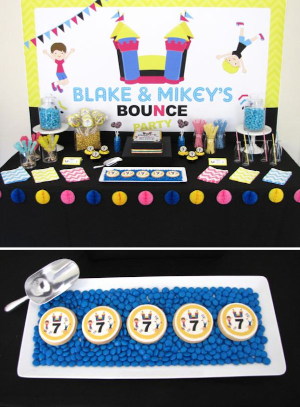 Best ideas about Bounce Birthday Party
. Save or Pin Kara s Party Ideas Bounce House themed birthday party Now.