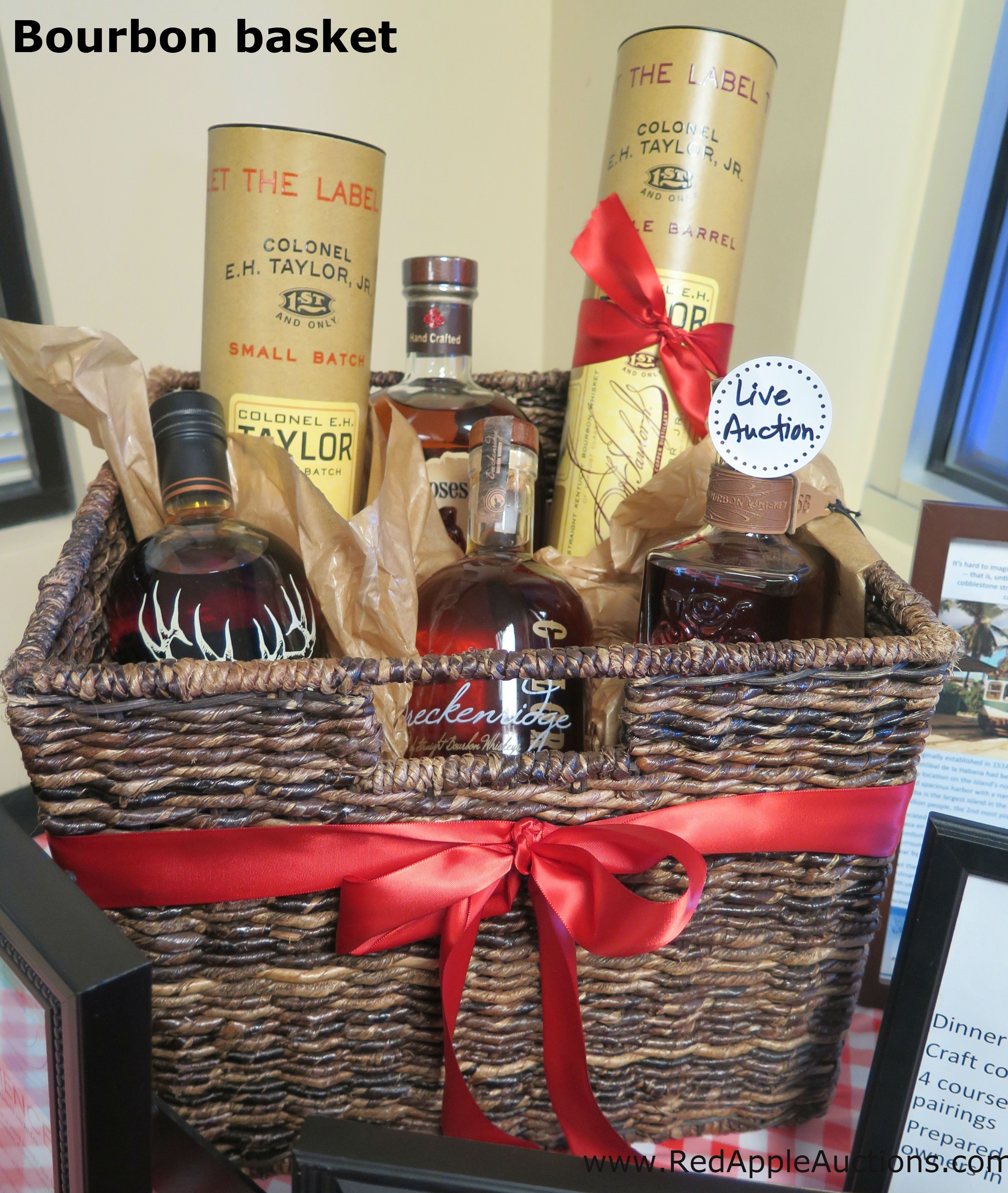 Best ideas about Bourbon Gift Ideas
. Save or Pin Bourbon basket sold in the live auction Value $500 Sold Now.