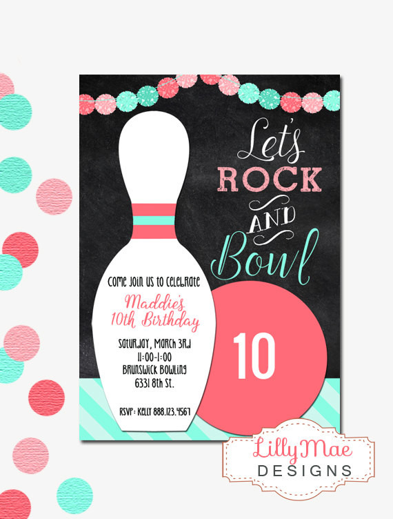 Best ideas about Bowling Birthday Invitations
. Save or Pin Bowling Invitation Girl s Bowling Invitation Girl s Now.