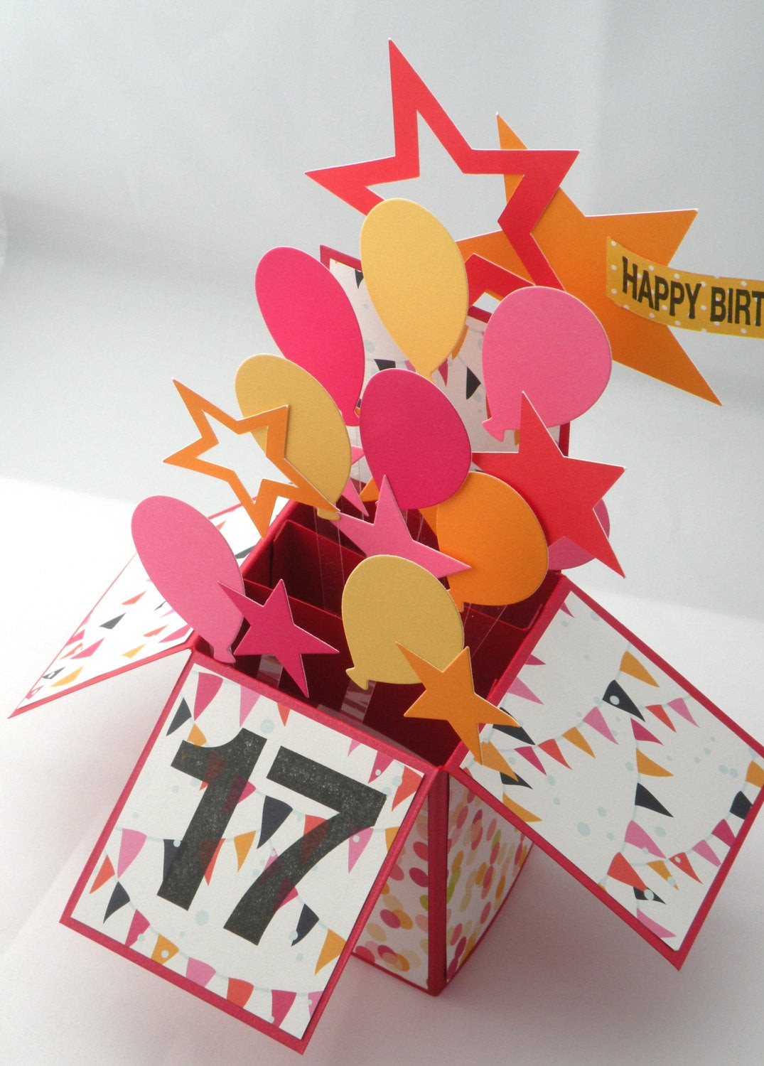 Best ideas about Box Of Birthday Card
. Save or Pin 3D Birthday Card Box Card with Balloons Now.