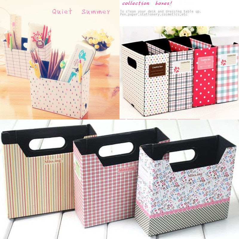 Best ideas about Box Organizer DIY
. Save or Pin DIY Hot Makeup Cosmetic Stationery Paper Board Storage Box Now.