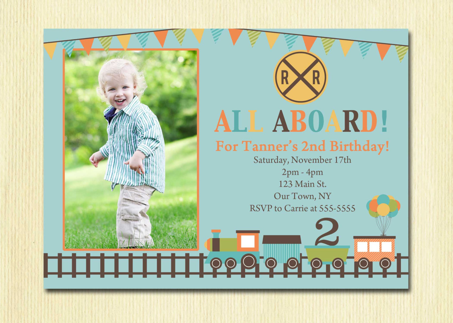 Best ideas about Boy Birthday Invitations
. Save or Pin Train Birthday Invitation Boys 1st 2nd 3rd 4th Birthday Now.
