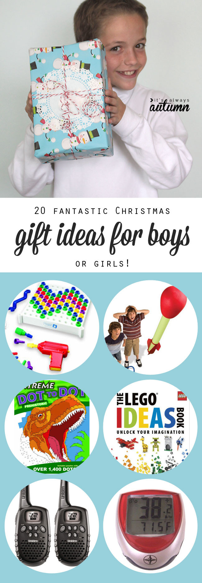 Best ideas about Boy Christmas Gift Ideas
. Save or Pin 20 best Christmas t ideas for boys It s Always Autumn Now.
