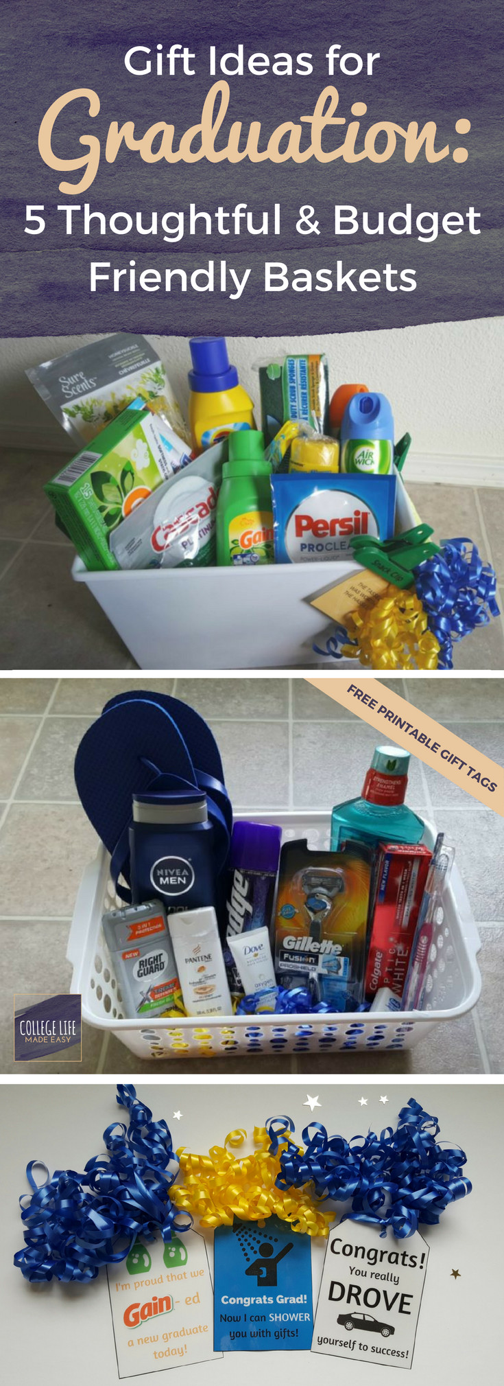 Best ideas about Boy Graduation Gift Ideas
. Save or Pin 5 DIY Going Away to College Gift Basket Ideas for Boys Now.