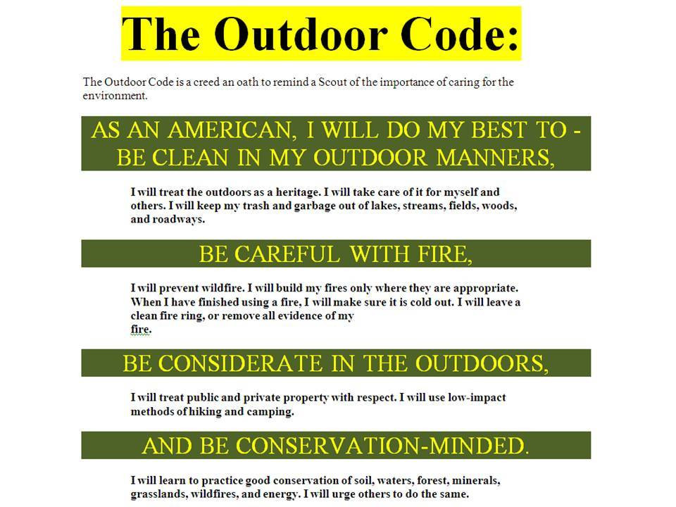 The Best Ideas for Boy Scout Outdoor Code - Best Collections Ever