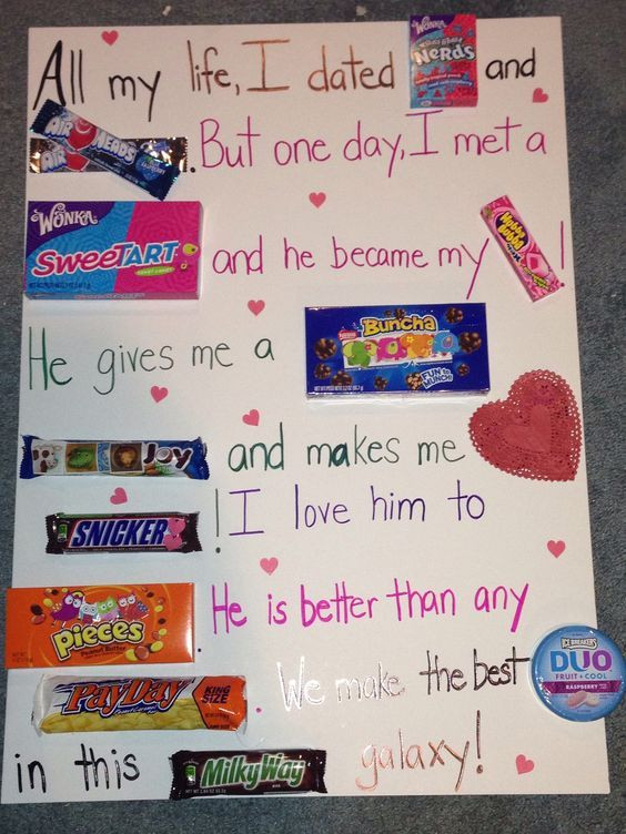 Best ideas about Boyfriend Valentine Gift Ideas
. Save or Pin Candy Card DIY Valentines Day Gift Ideas for Him Now.