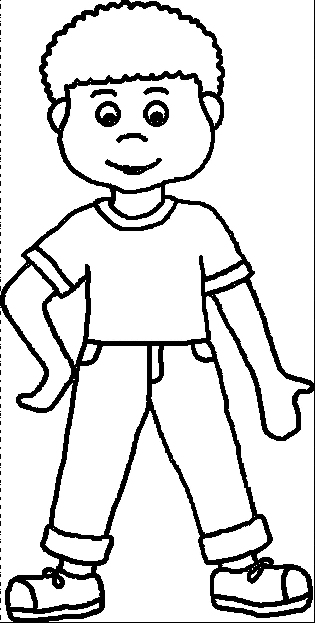 Best ideas about Boys Trace Printable Coloring Sheets
. Save or Pin Color clipart boy coloring Pencil and in color color Now.