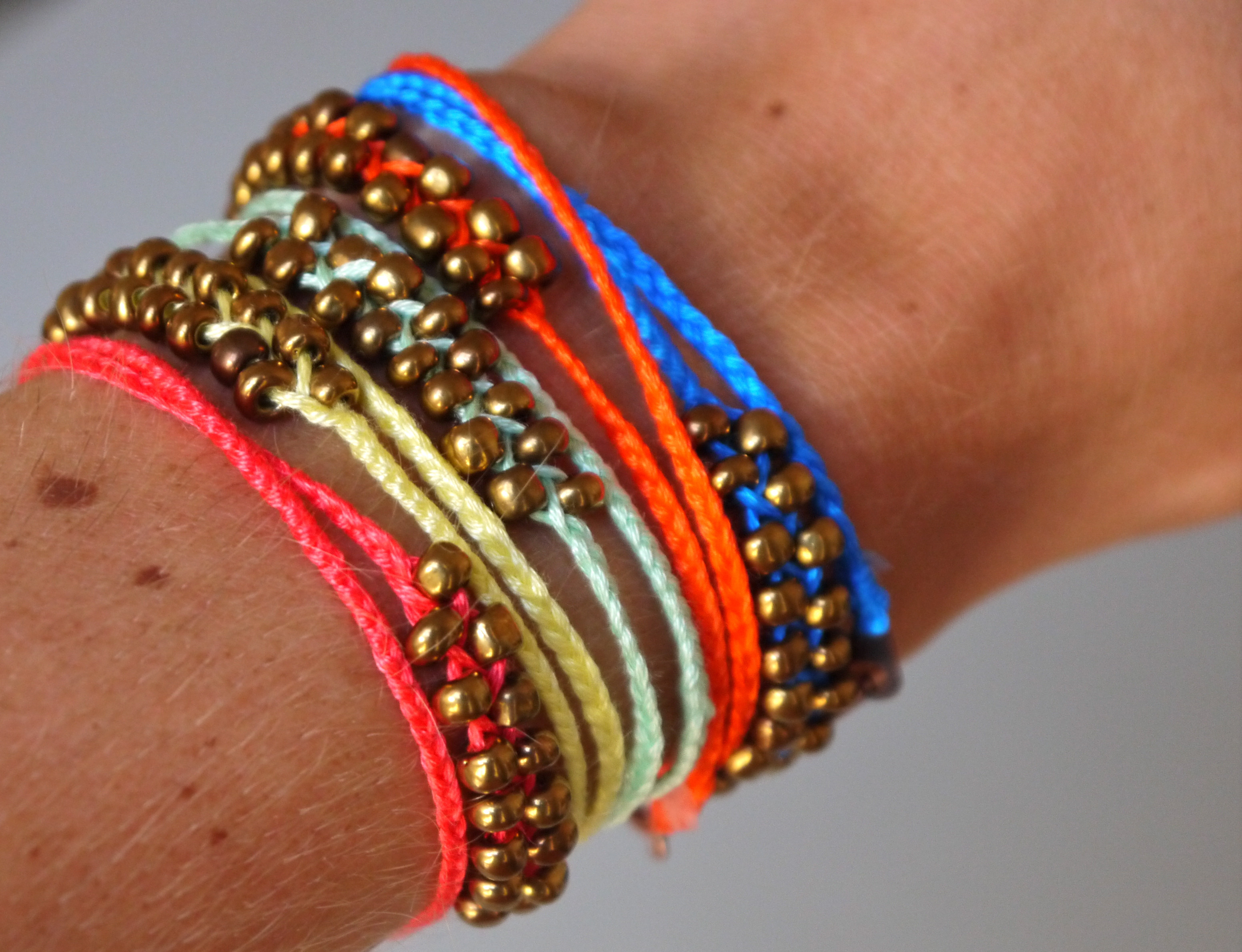 Best ideas about Braided Bracelets DIY
. Save or Pin diy neon braided bead bracelets – pumps & iron Now.