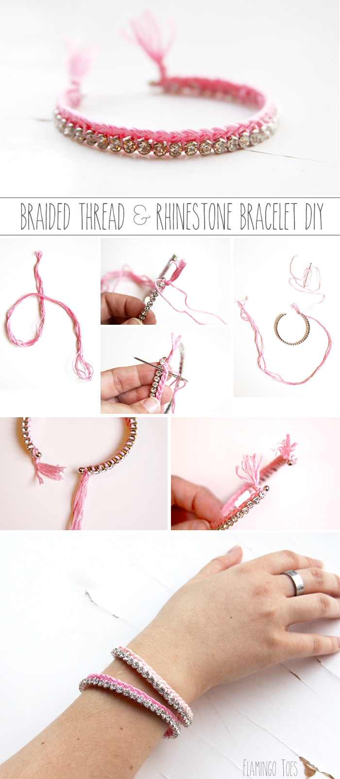 Best ideas about Braided Bracelets DIY
. Save or Pin Braided Thread and Rhinestone Bracelets DIY Now.