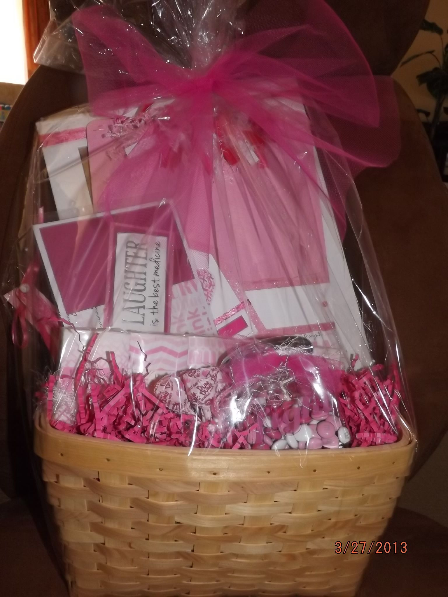 Best ideas about Breast Cancer Gift Ideas
. Save or Pin Breast Cancer RELAY FOR LIFE basket Now.