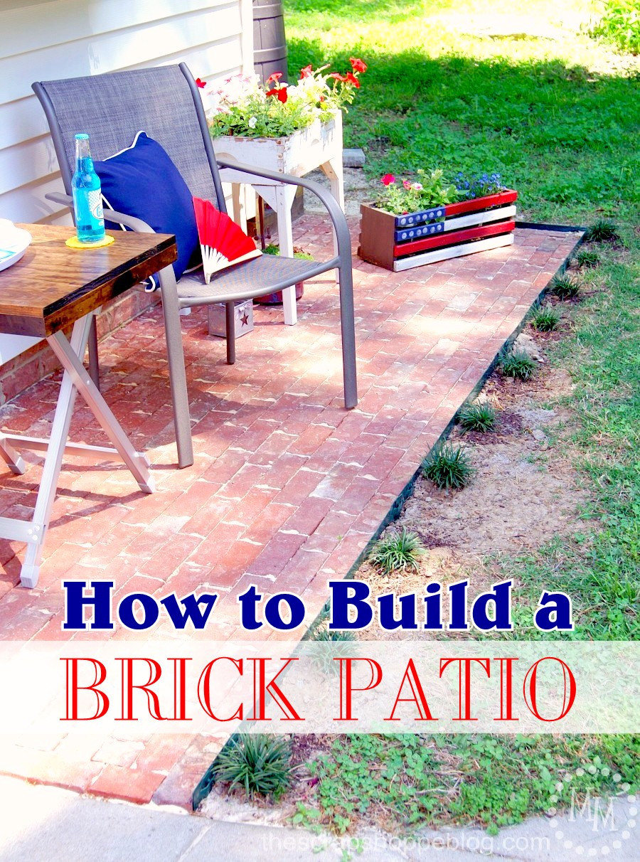 Best ideas about Brick Patio DIY
. Save or Pin How to Build a Brick Patio The Scrap Shoppe Now.