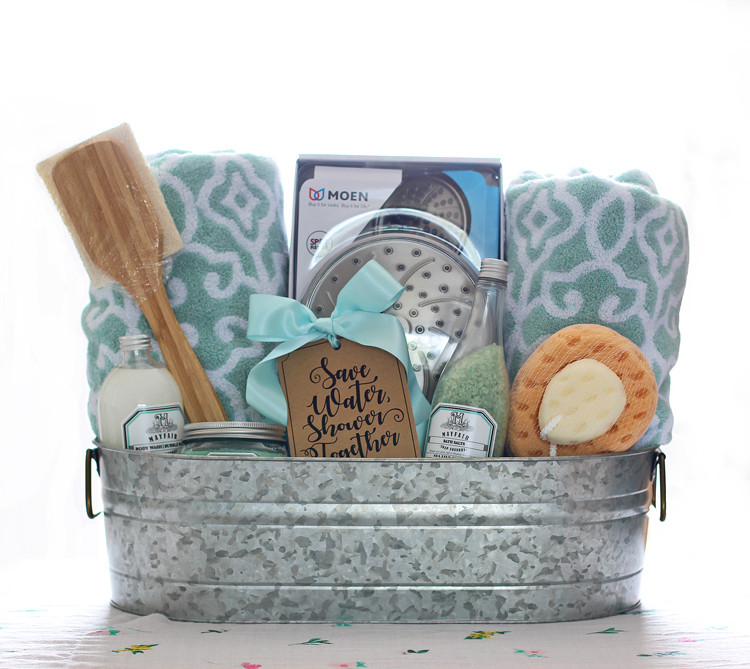 Best ideas about Bridal Gift Basket Ideas
. Save or Pin Shower Themed DIY Wedding Gift Basket Idea Now.