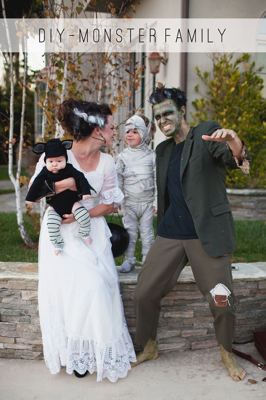 Best ideas about Bride Of Frankenstein Costume DIY
. Save or Pin TELL MONSTER FAMILY COSTUME DIY Tell Love and PartyTell Now.