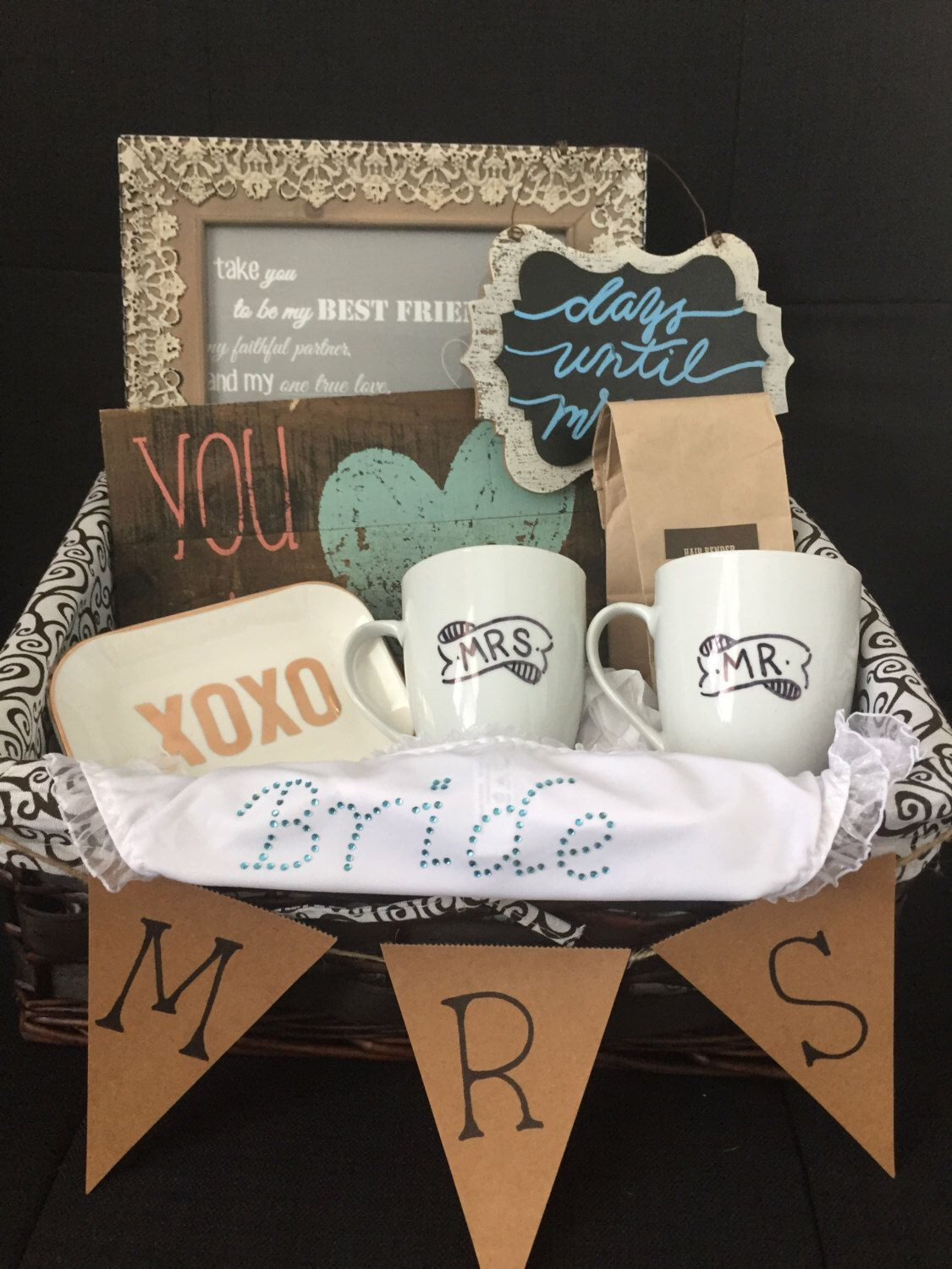 Best ideas about Bride To Be Gift Ideas
. Save or Pin Bridal Gift Basket Bridal shower t basket ts for Now.