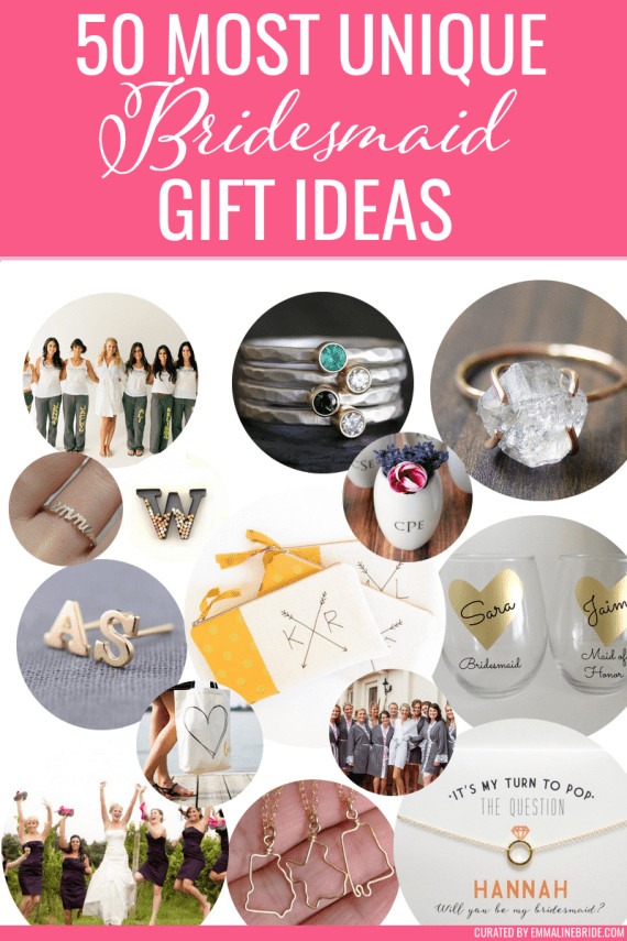Best ideas about Bridesmaids Gift Ideas
. Save or Pin 50 Most Unique Bridesmaid Gift Ideas Now.