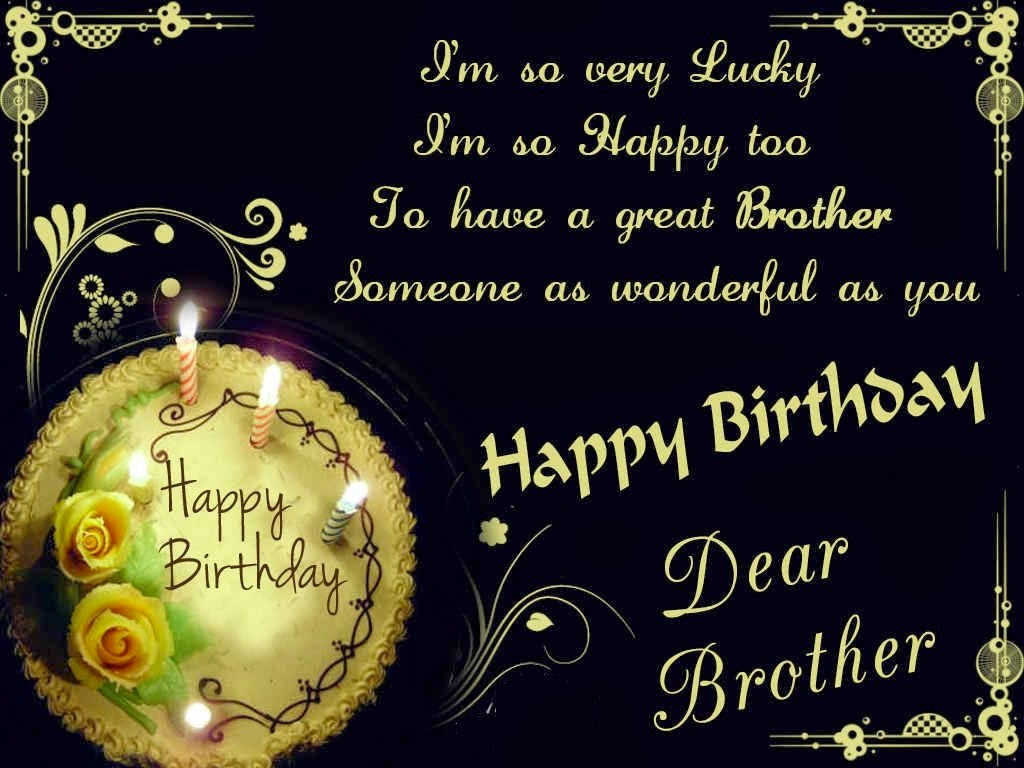 Best ideas about Brother Birthday Quotes
. Save or Pin HD BIRTHDAY WALLPAPER Happy birthday brother Now.