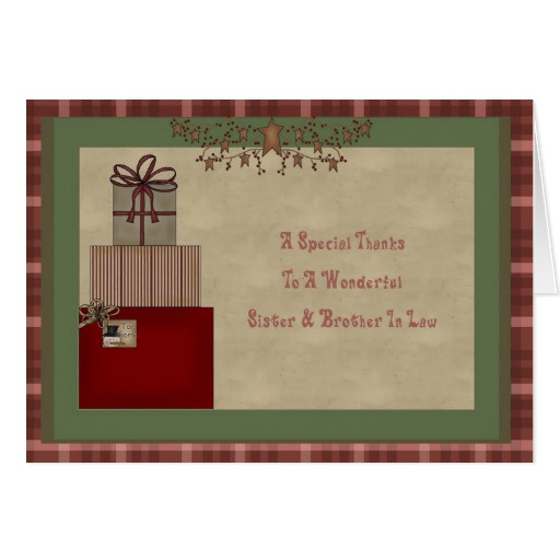 Best ideas about Brother In Law Christmas Gift Ideas
. Save or Pin Sister & Brother In Law Christmas Gift Thank You Card Now.