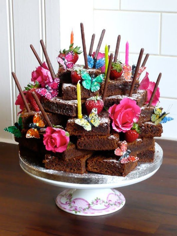 Best ideas about Brownie Birthday Cake
. Save or Pin 10 Awesome Birthday Cake Alternatives Now.